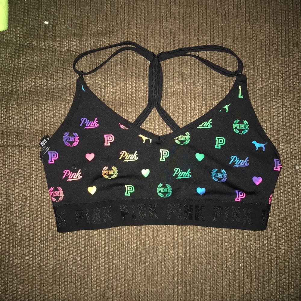 Pink Sports bra